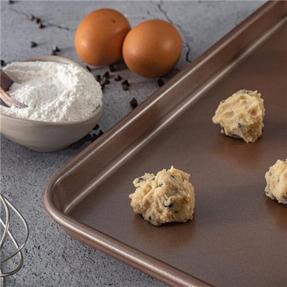 15-inch Baking Sheets Nonstick 2-Pack |Cookie Sheets Nonstick Carbon Steel 15x10 - Picture 4 of 6